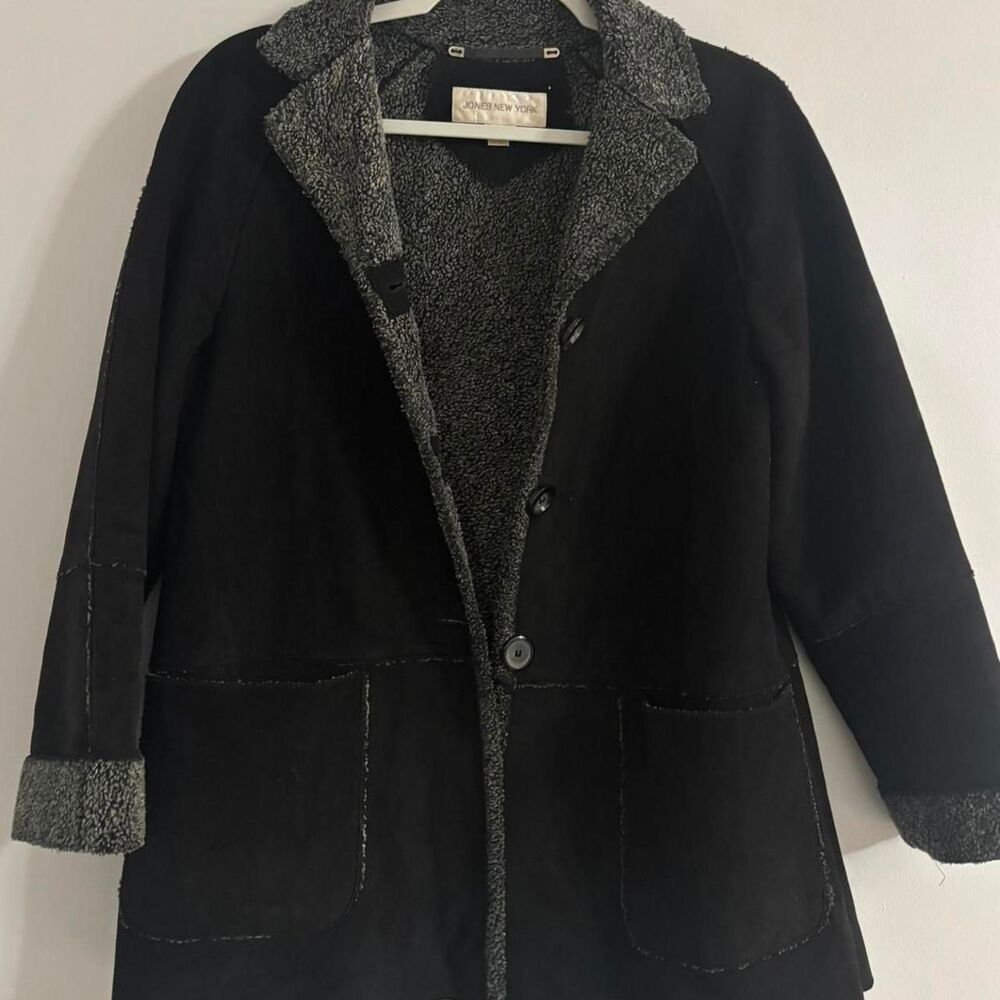 Jones-new-york Women's Black Coat
